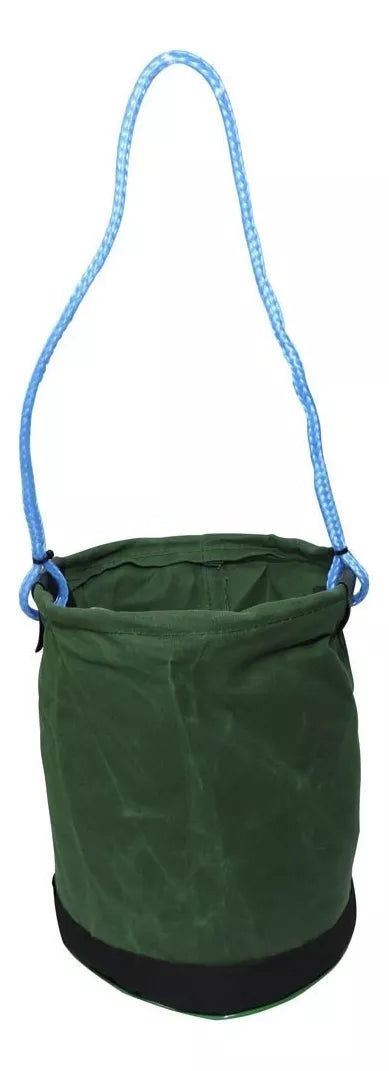 Balde De Lona Fundo De Nylon Para Ferramentas - Verde