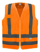 Colete Sinalização Serviços Gerais Construção Civil 1 Bolso - Laranja