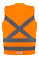 Colete Sinalização Serviços Gerais Construção Civil 1 Bolso - Laranja