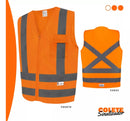 Colete Sinalização Serviços Gerais Construção Civil 1 Bolso - Laranja