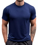 Camiseta Masculina Básica Gola Redonda Malha Pv Anti-pilling - Azul Marinho
