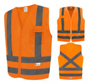 Colete Sinalização Serviços Gerais Construção Civil 1 Bolso - Laranja