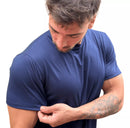Camiseta Masculina Básica Gola Redonda Malha Pv Anti-pilling - Azul Marinho