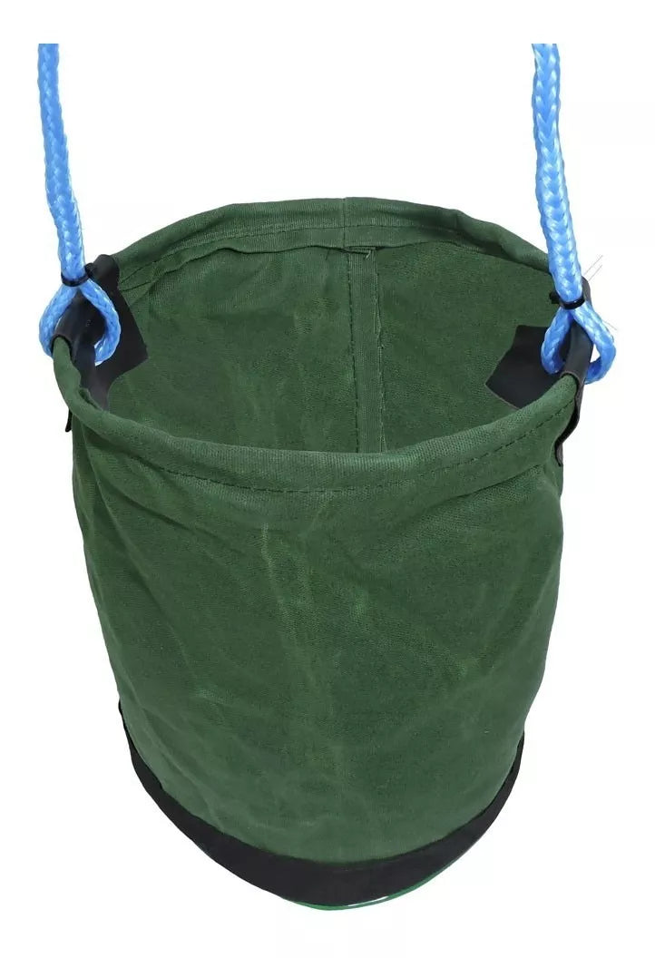 Balde De Lona Fundo De Nylon Para Ferramentas - Verde